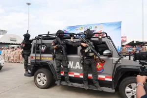 พิธีปล่อยแถว Operation 90 Days ผ่าแผนยุทธการ 90 วัน พิฆาตยาเสพติด จังหวัดสมุทรปราการ
