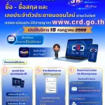 ประชาสัมพันธ์การตรวจสอบประวัติอาชญากรรมออนไลน์